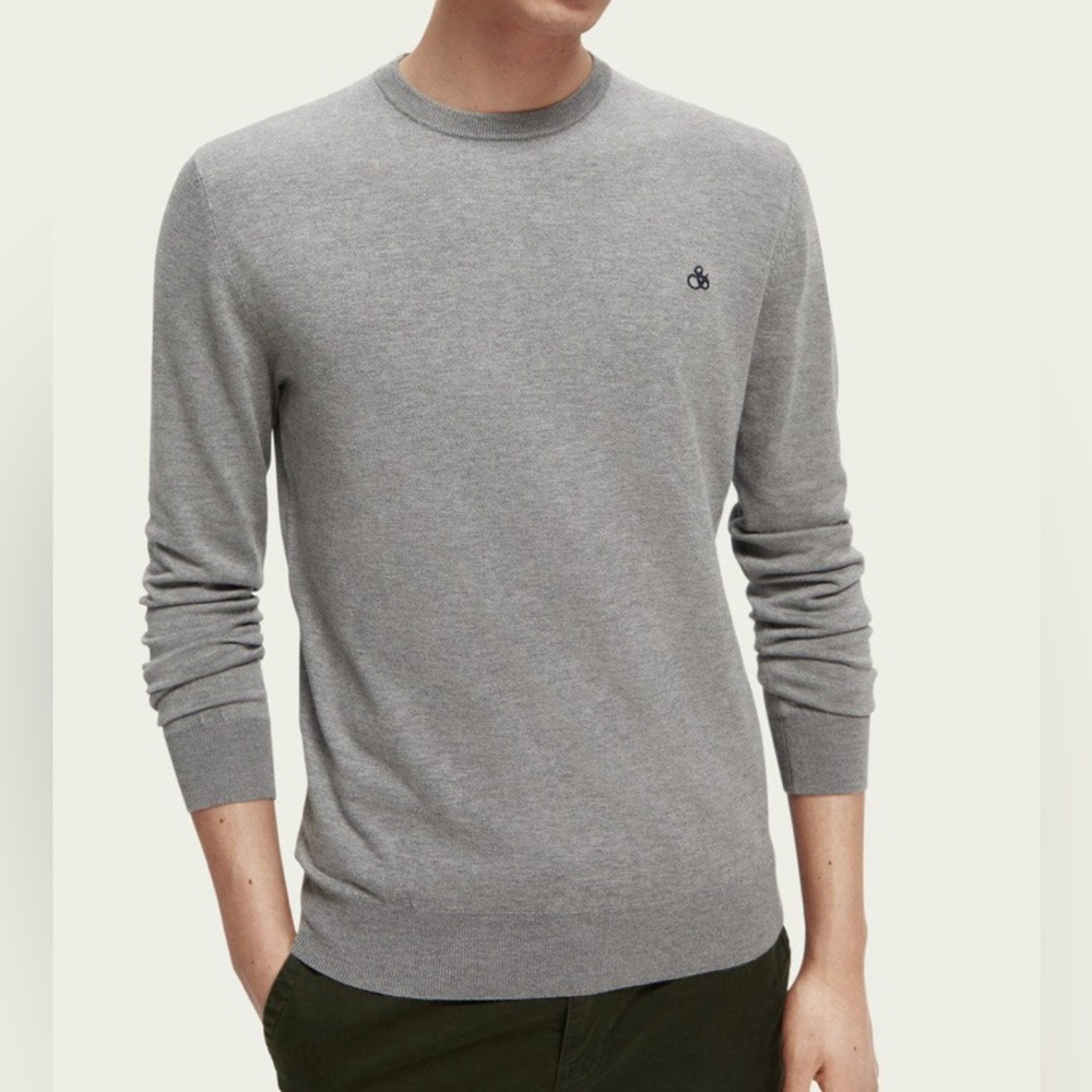 NWT - Scotch & Soda Men’s Essential Logo Crew Neck Sweater - Size XXL - Picture 2 of 9
